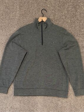 Vineyard Vines Navy Blue Quarter-Zip Pullover Sweatshirt